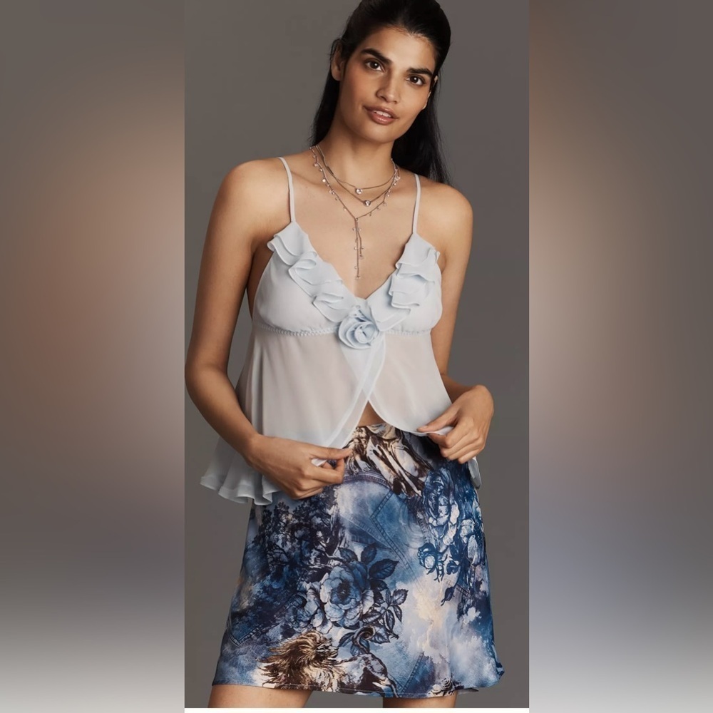 NWT ✨ Anthropologie The Tilda Mini Slip Skirt